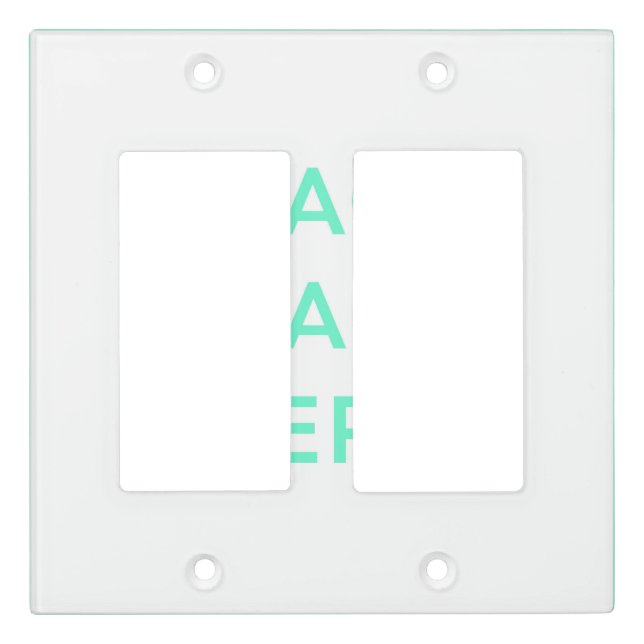 Light Switch Cover - Double Rocker (Front)