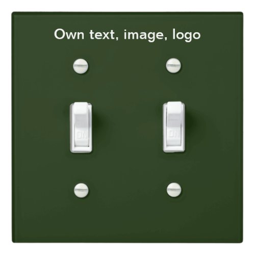 Light Switch Cover Double Toggle uni Green