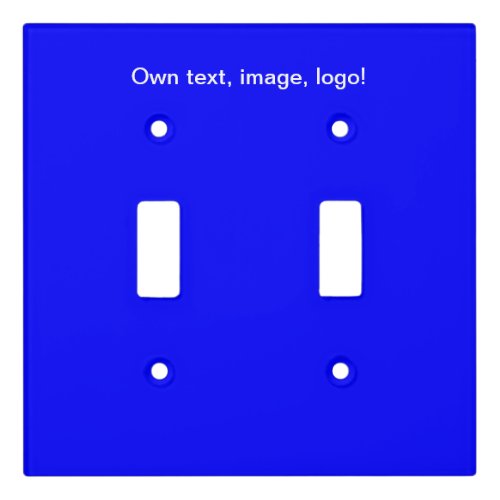 Light Switch Cover Double Toggle uni Royal Blue
