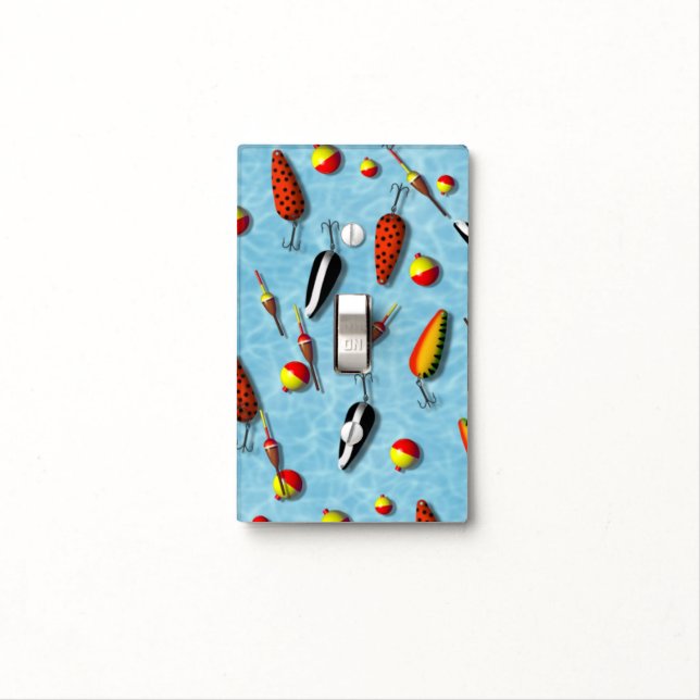 Light Switch Cover - Fishing Bobs & Lures (In Situ)