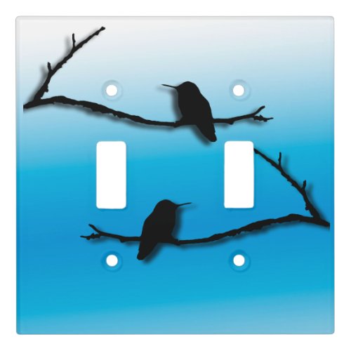 Light Switch Cover _ Hummingbird Silhouettes