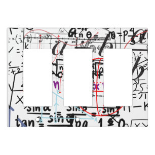 Light Switch Cover maths patterned