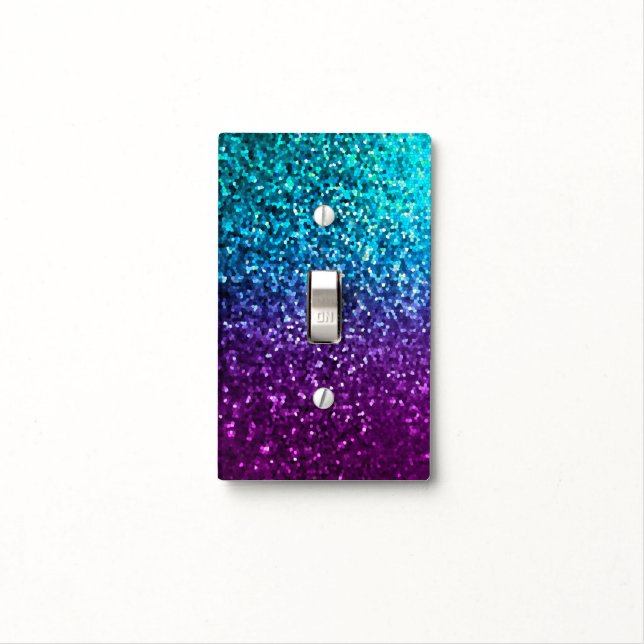 Light Switch Cover Mosaic Sparkley Texture (In Situ)