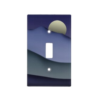 Light Switch Cover Mt Tamalpais and Moon Landscape