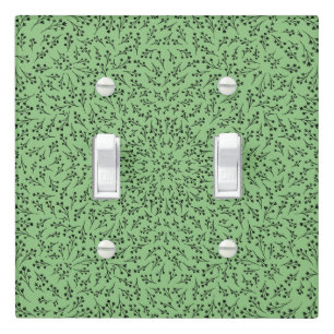 Light Switch Cover Sage Green Botanical Vine