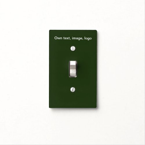 Light Switch Cover Single Toggle uni Green