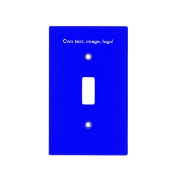 Light Switch Cover Single Toggle Uni Royal Blue by Oranjeshop at Zazzle
