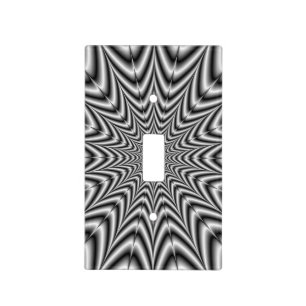 Light Switch Cover Super Nova in Black and White