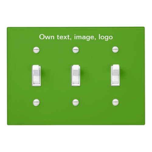 Light Switch Cover Triple Toggle uni Green