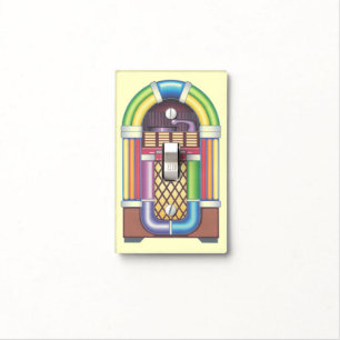 Light Switch Cover Vintage Jukebox GameRoom