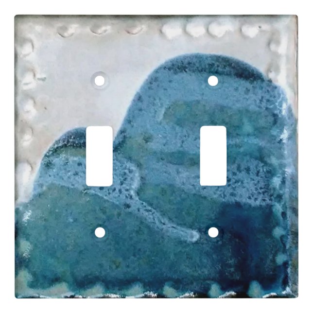 Light Switch Cover Vintage Mt Tamalpais Ceramic (Front)