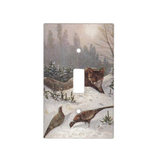 Light Switch Cover Wildlife Fox Hunts Pheasants
