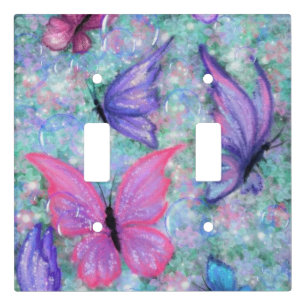 Light Switch Cover with Butterflies