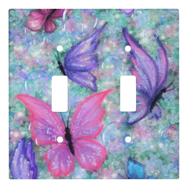 Light Switch Cover with Butterflies (Front)