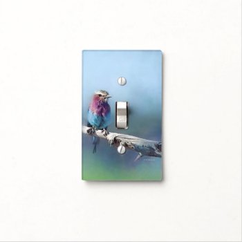 Light Switch Cover With Colorful Bird Painting by William63 at Zazzle
