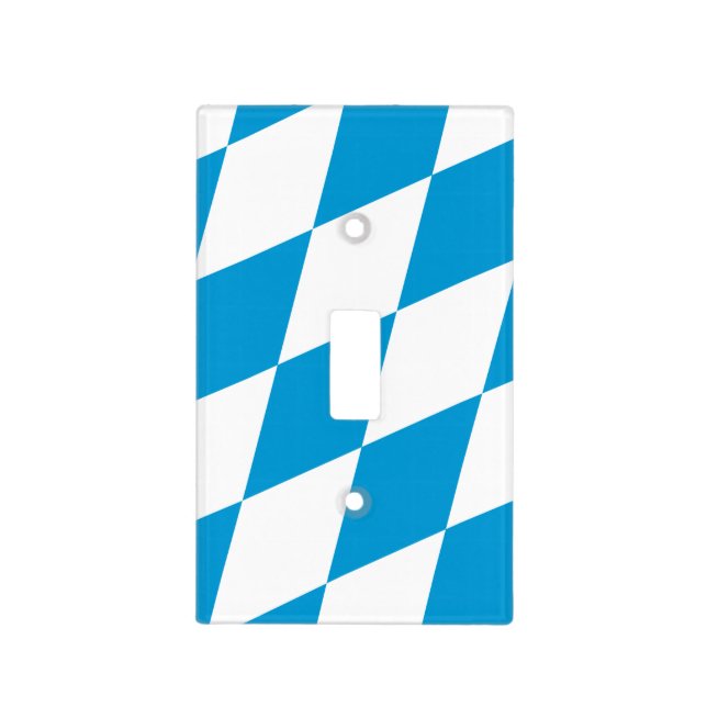 Light switch cover with Flag of Bavaria (Front)