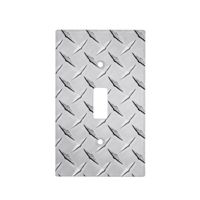 Light Switch in Diamond Plate (Front)