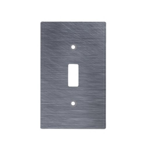 Light Switch in Scratched Metal