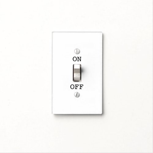 Light Switch Instructions with OnOff Labels