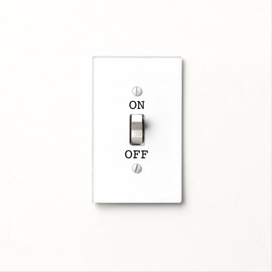 light switch instructions with onoff labels zazzlecom
