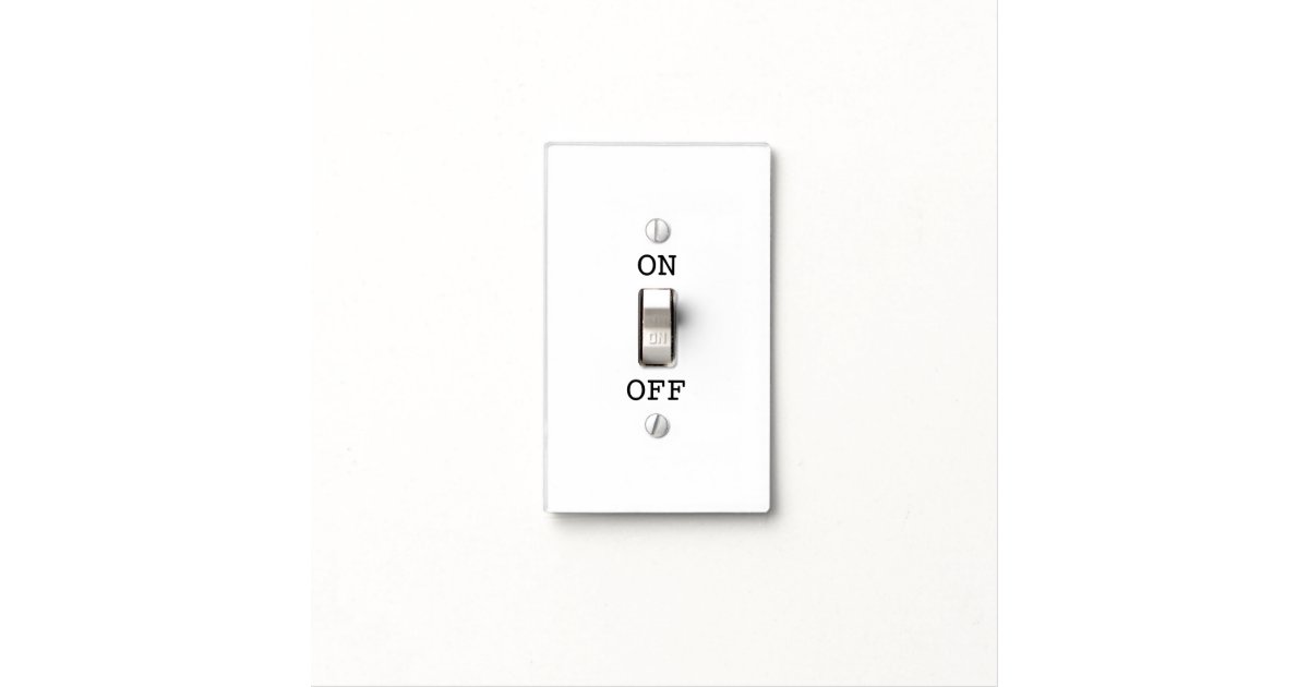 light switch instructions with onoff labels zazzlecom