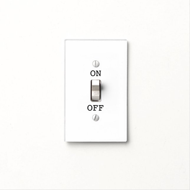 Light Switch Instructions with On/Off Labels (In Situ)