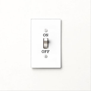 Light Switch Instructions with On/Off Labels Cover