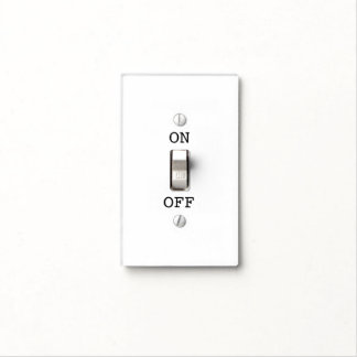 Light Switch Instructions with On/Off Labels Cover