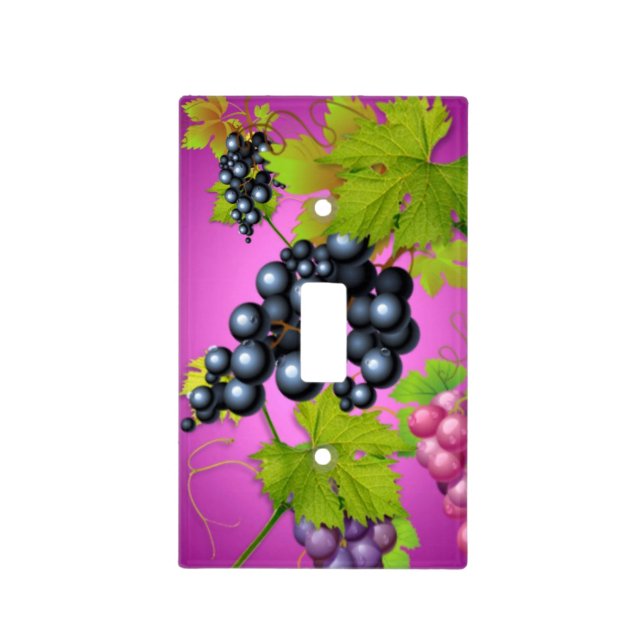 Light switch Plate Evening Grape (Front)