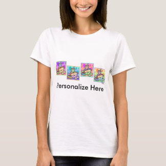 Light T-shirts - Pop Art Hot Dog with Chips and a
