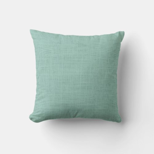 Light Teal Aqua Seafoam Green solid color pillow