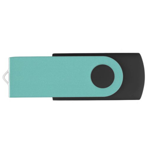 Light Teal Northern Lights USB Swivel Flash Drive
