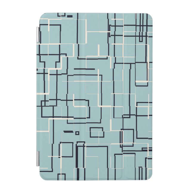 Light Teal Pattern iPad Mini Cover (Front)