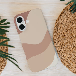 Light Terracotta Boho Color Flow iPhone 16 Case