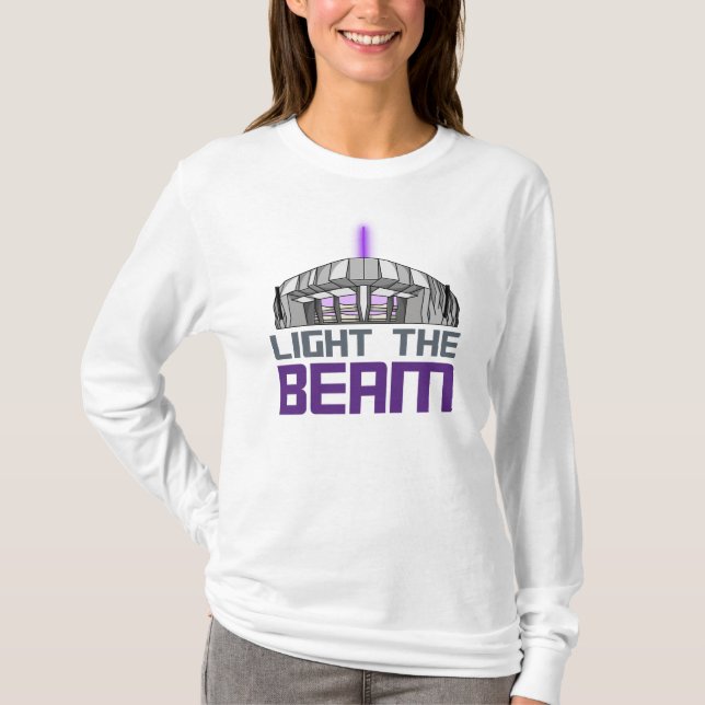Light The Beam - Sacramento Basketball T-Shirt (Front)