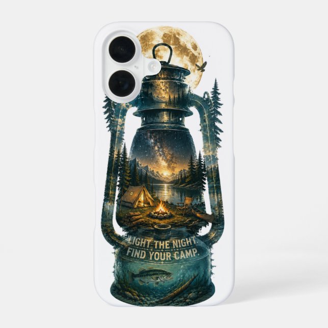 Light the Night Camp Lantern Iphone Case (Back)