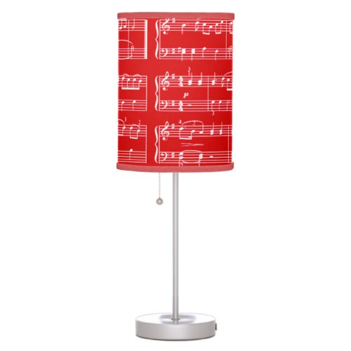 light the room with sheet music table lamp