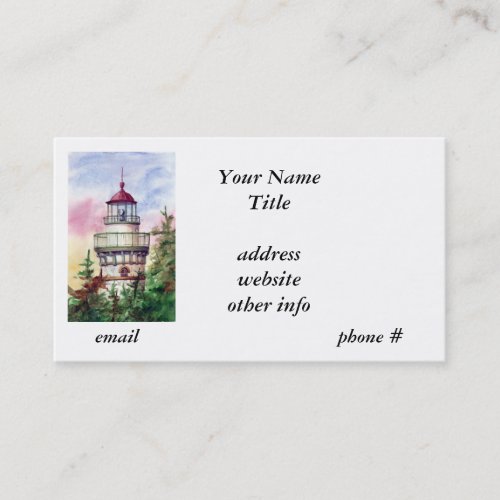 Light The Way Lighthouse  Business Cards