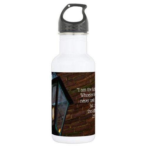 Light The Way Stainless Steel Water Bottle