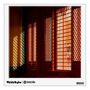 Light Through Mesh Window openings Wall Decal