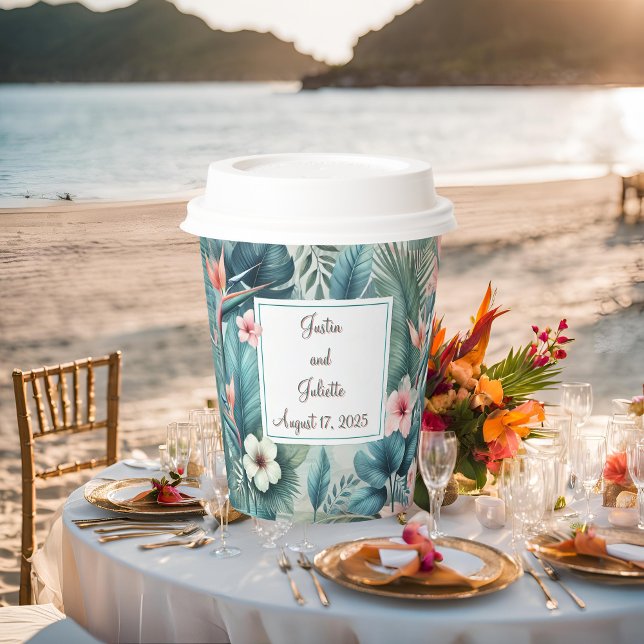 Light Tropical Essence Paper Cup With Lid (Creator Uploaded)