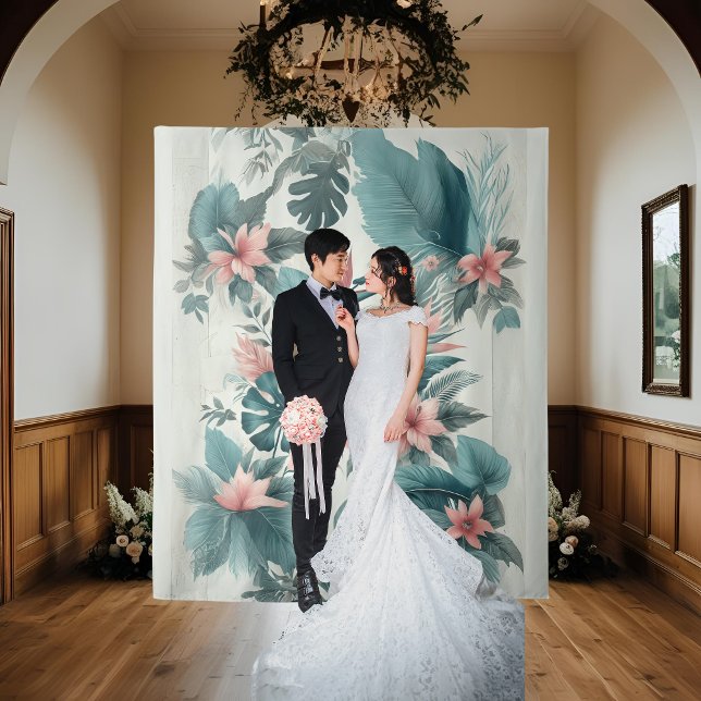Light Tropical Essence Wedding Backdrop (Creator Uploaded)