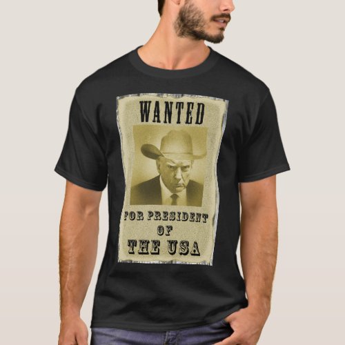 Light Trump Wanted Poster T_Shirt