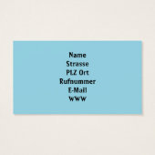 light turquoise business cards (Back)