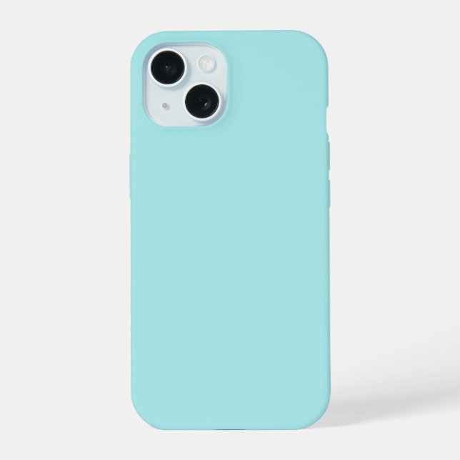 Light Turquoise iPhone 15 Case (Back)