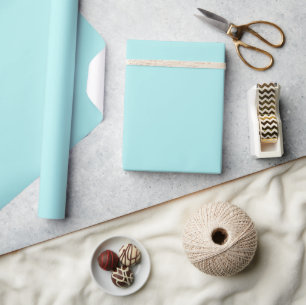 Light Turquoise Matte Wrapping Paper