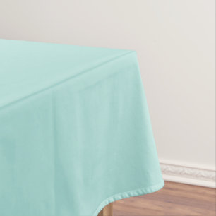 Light Turquoise Solid Color Classic Elegant Tablecloth