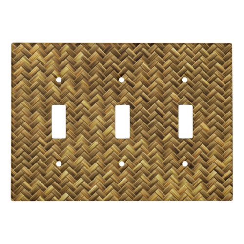 Light Twill Basket Weave Pattern Light Switch Cover