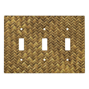 Light Twill Basket Weave Pattern Switch Cover