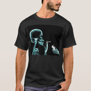 light up a smoke x-ray skeloton T-Shirt